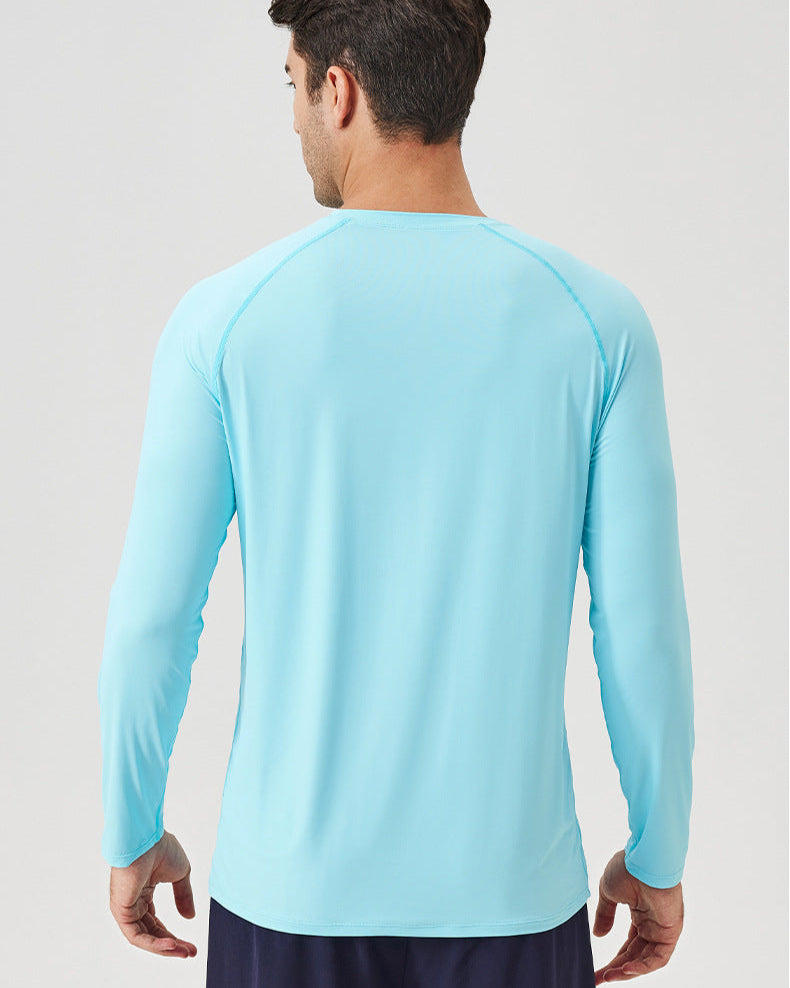 Ice Silk Zonbescherming Sport T-shirt met Lange Mouw - Ademende Pasvorm