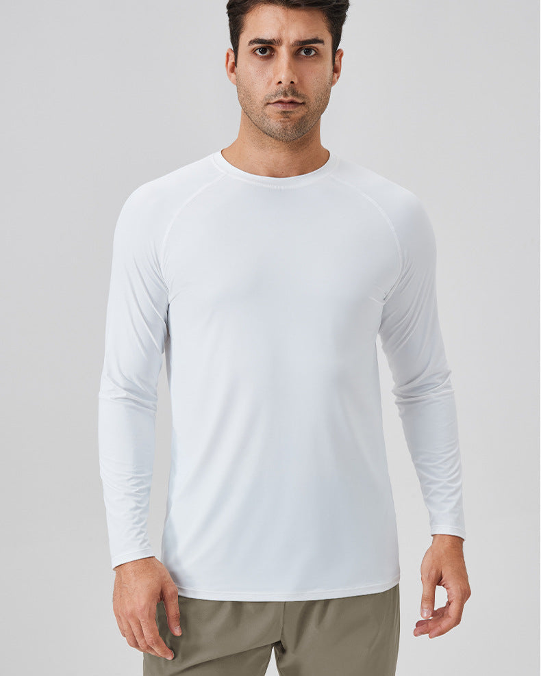 Ice Silk Zonbescherming Sport T-shirt met Lange Mouw - Ademende Pasvorm