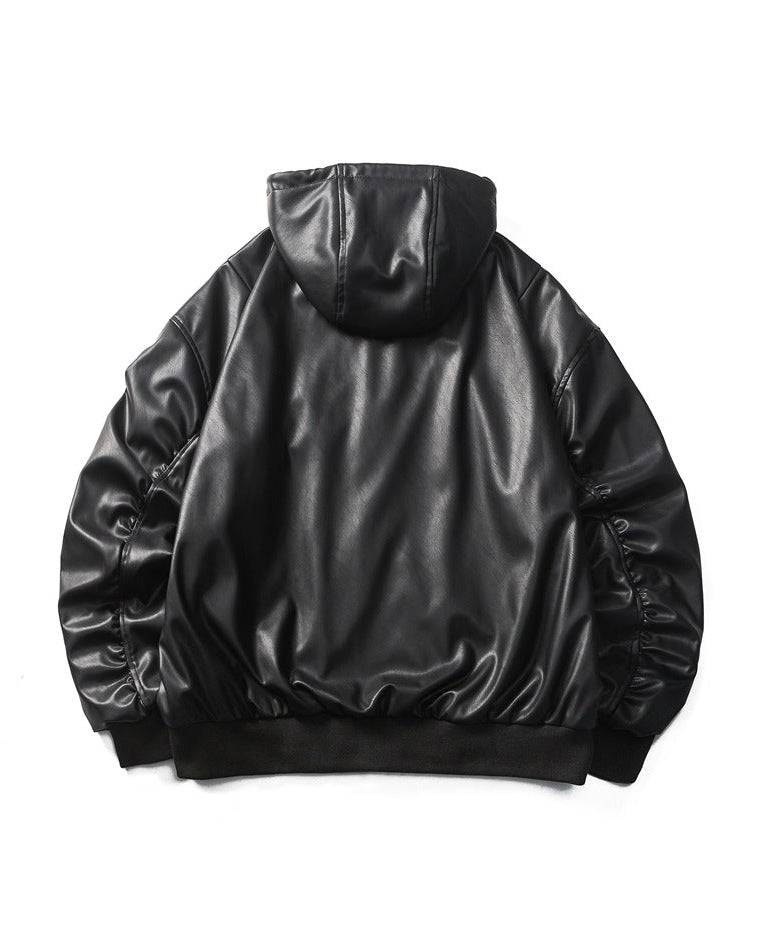 The Ravine Storm PU Hooded Jacket