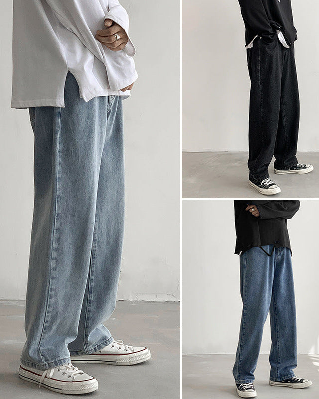 Skyline Drape Wide-Leg Jeans