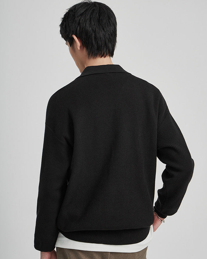 Suéter polo de malha Loughton