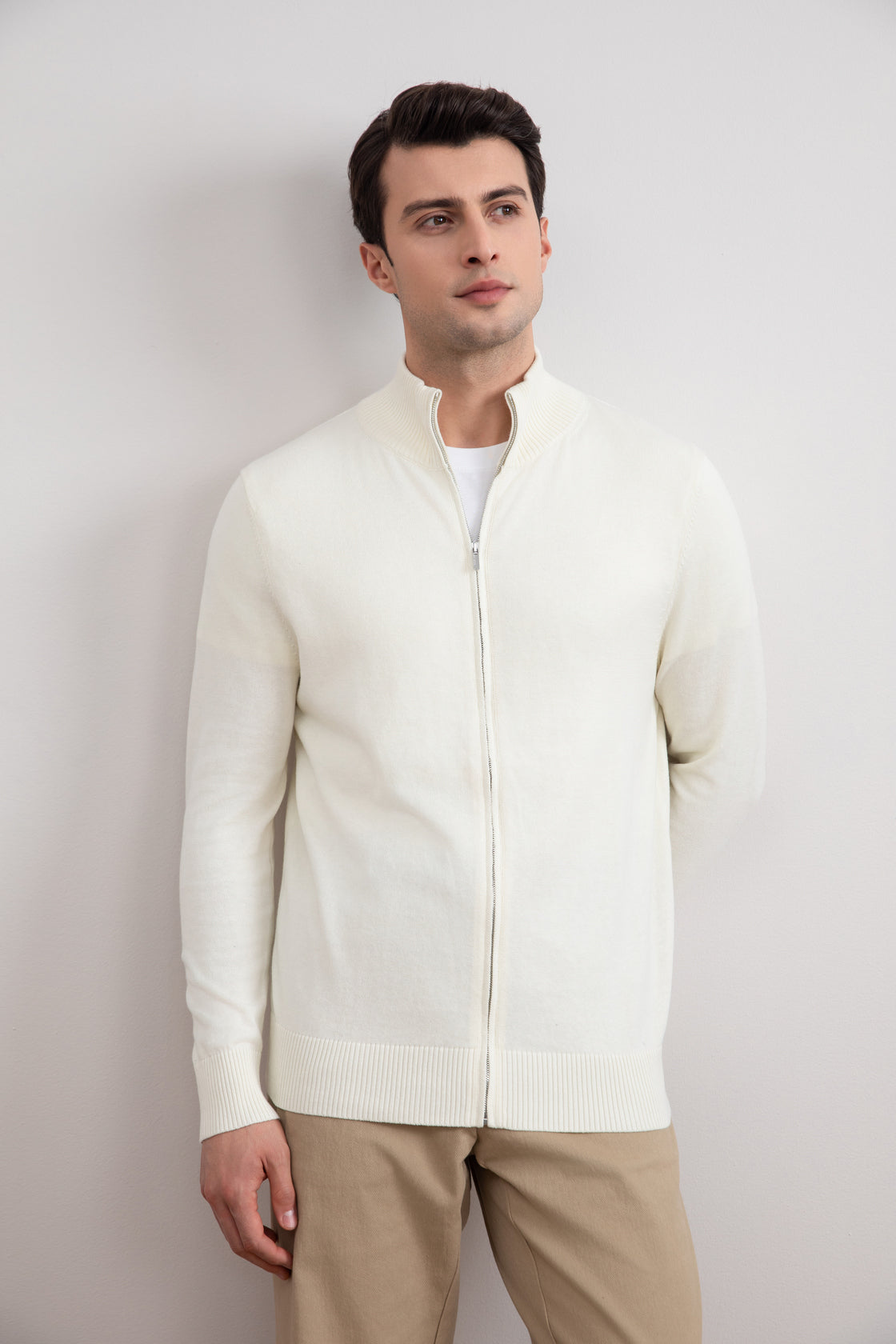 Cardigã com zíper clássico Off-White