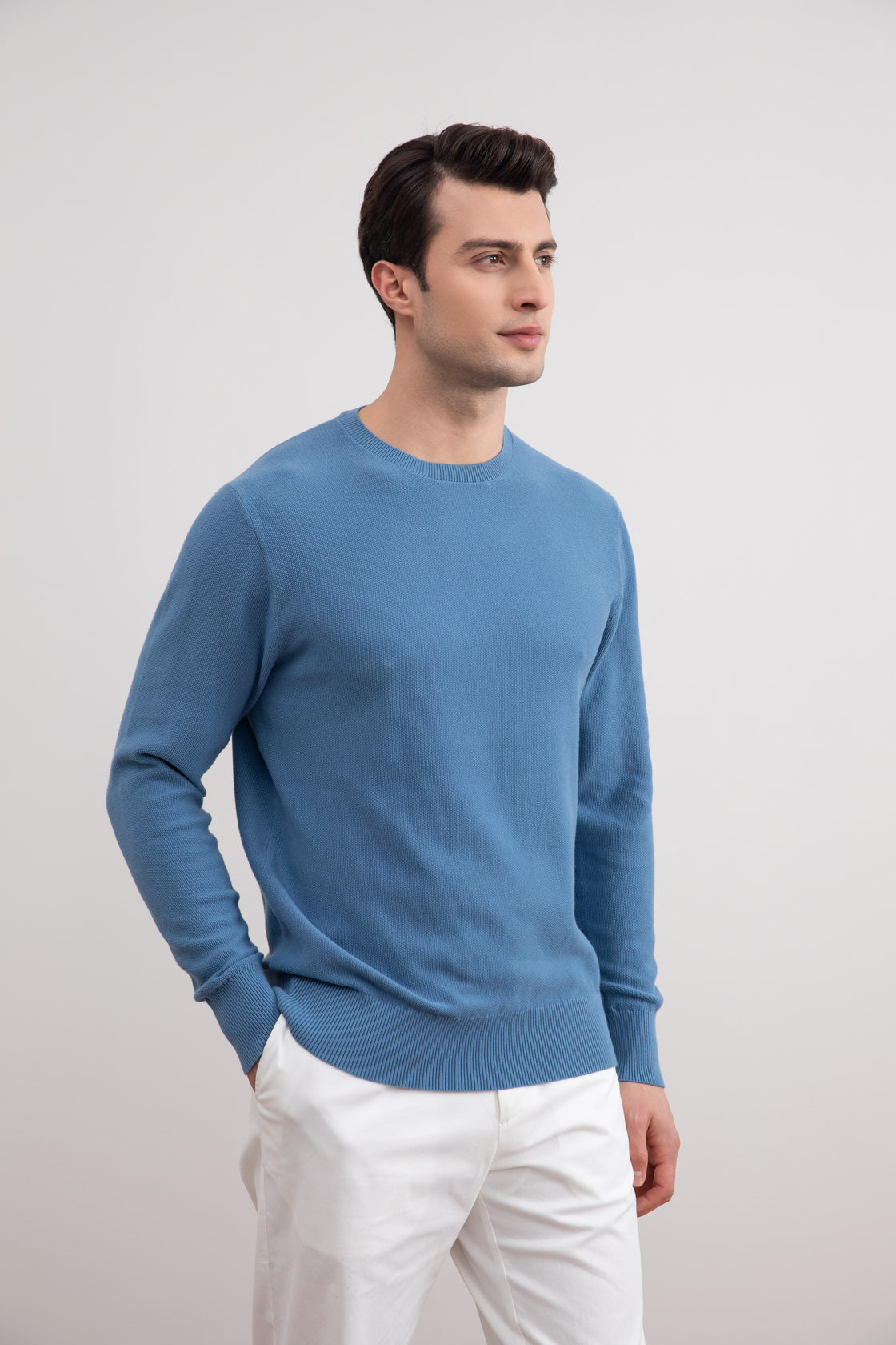 Suéter com gola alta 18mil Dusty Blue