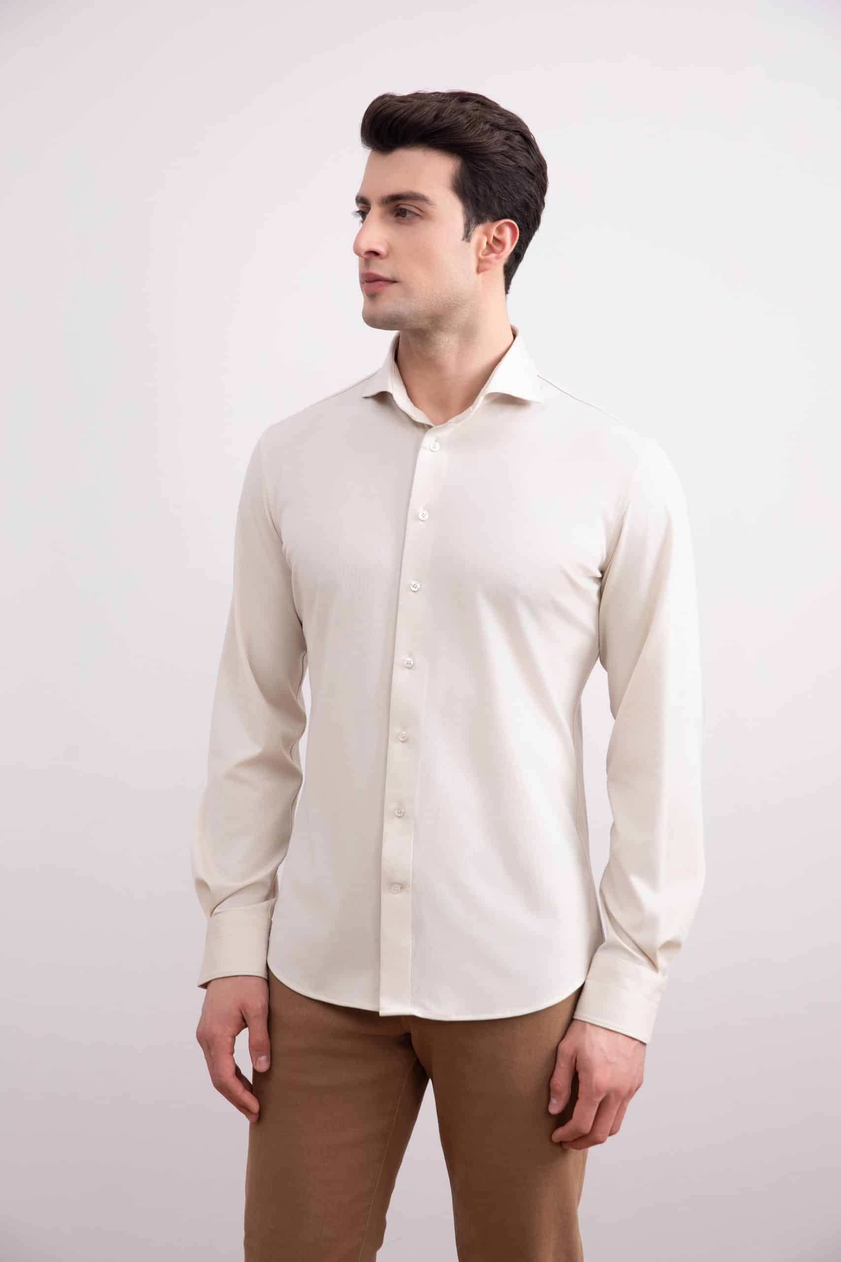 Camisa Comfort Bege