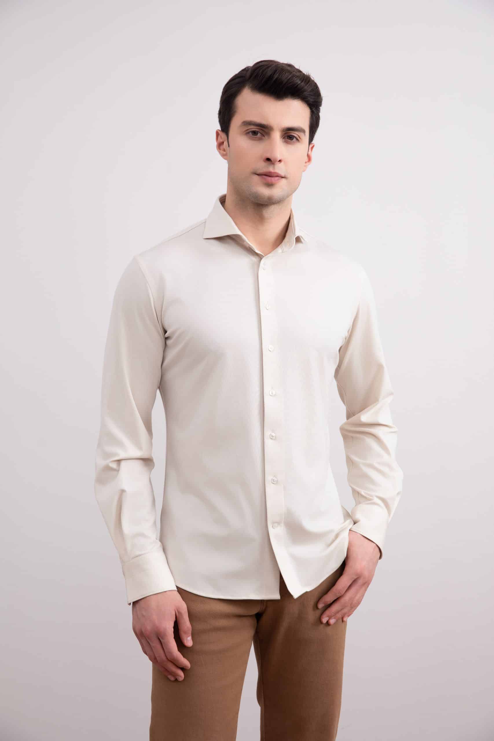 Camisa Comfort Bege
