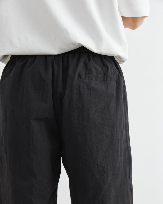 Shorts de linho largos e relaxados com cordões 0.1