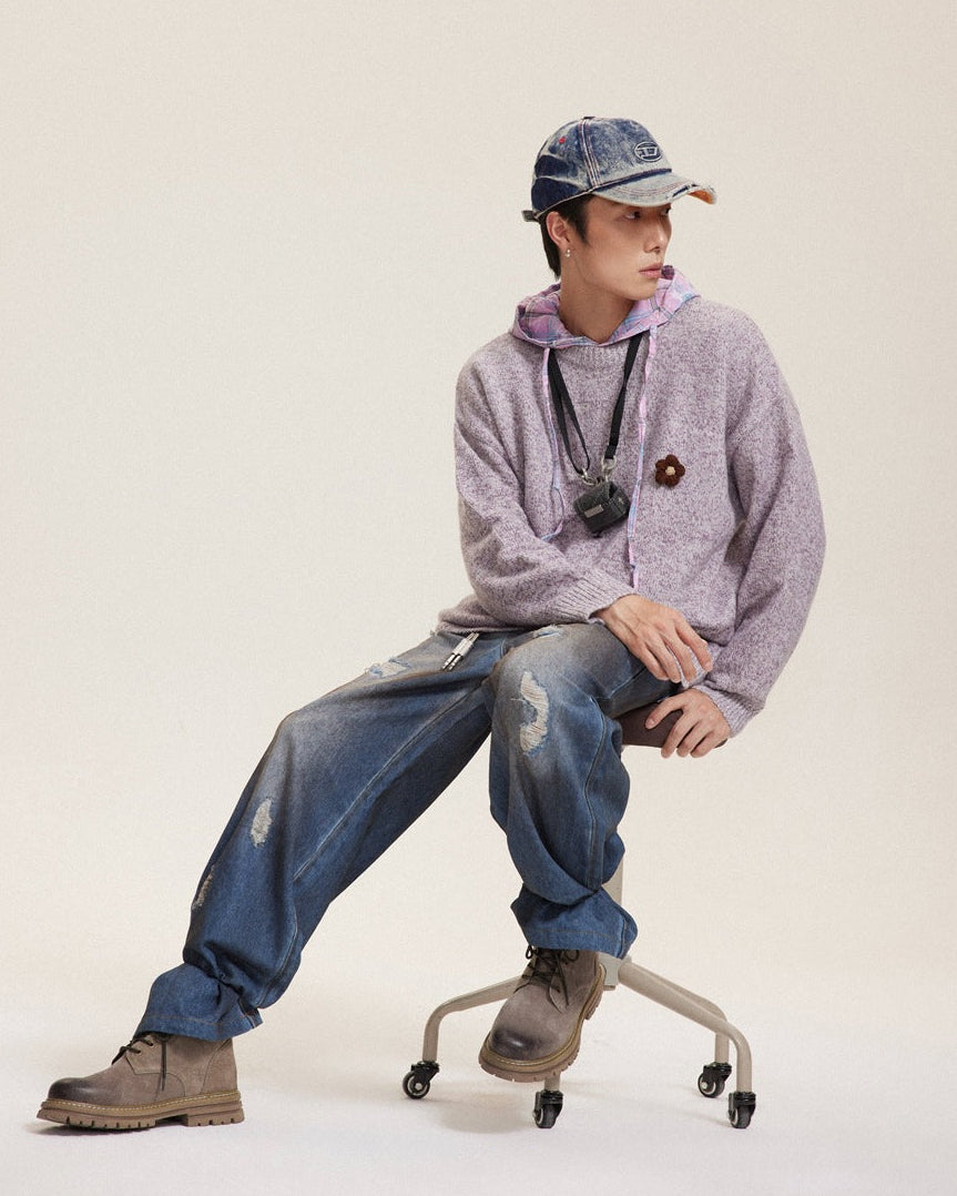 The Drift Knit Pullover Hoodie Sweater