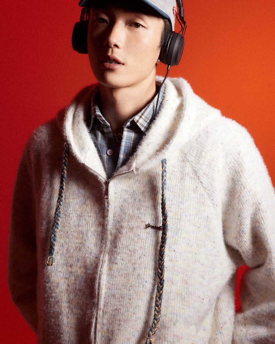 The Haven Fleece Knit Hoodie Sweater