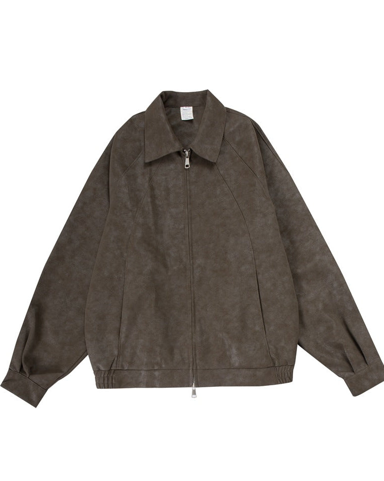 The Rothmere Retro Matte PU Leather Motorcycle Jacket