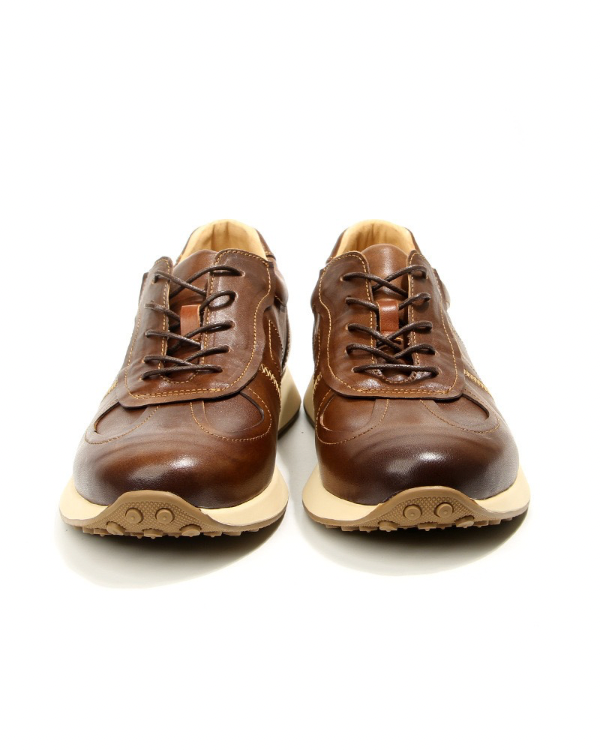 Tênis de couro Glide Chestnut