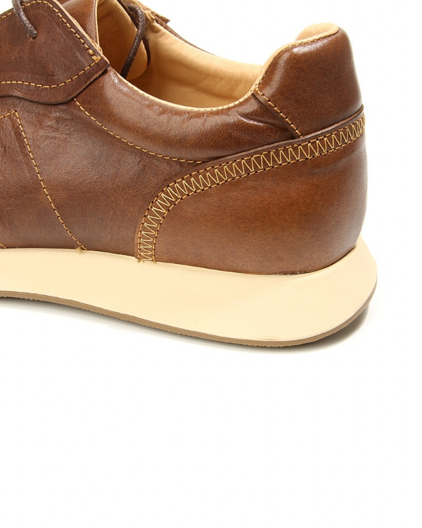 Tênis de couro Glide Chestnut