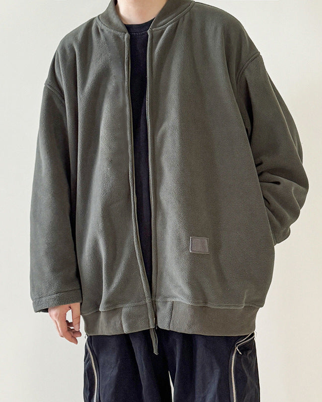 The Revere Zip-Front Fleece Sweat Cardigan