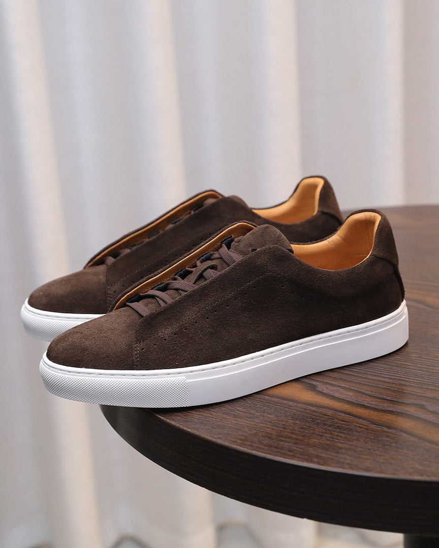 Tênis Softey® Suede Low - marrom