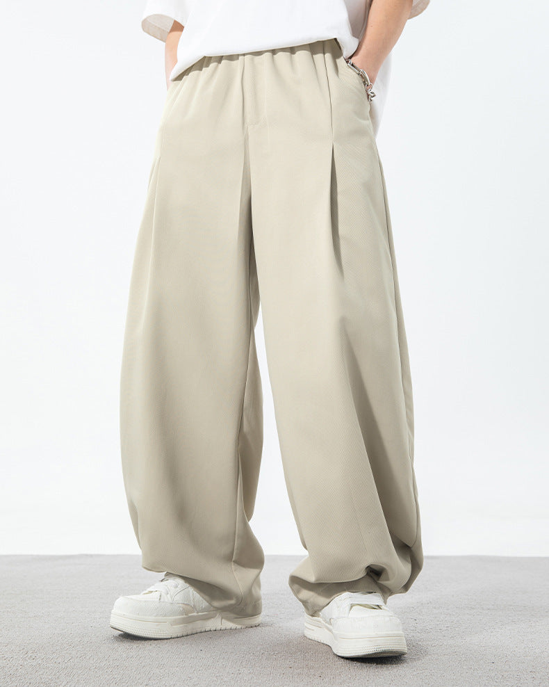Calça plissada larga Urban Flow