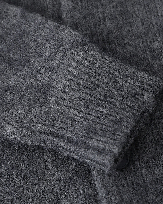 The Harwood Textured Zip Cardigan