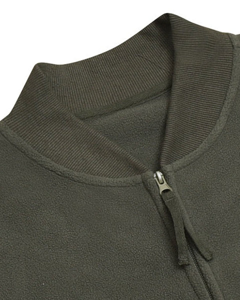 The Revere Zip-Front Fleece Sweat Cardigan