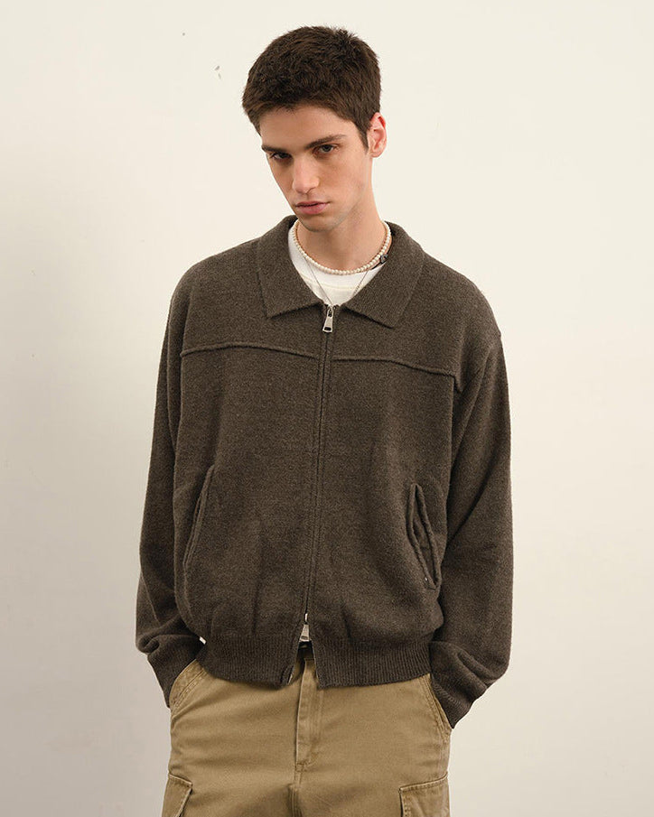 The Halden Knit Zip Jacket