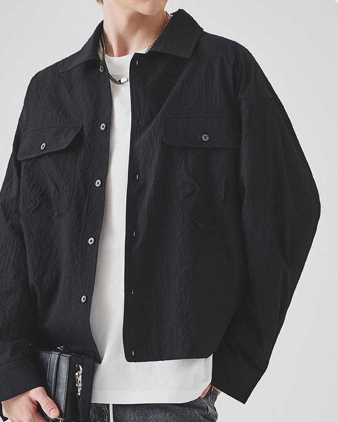 Camisa Haverhill em tecido texturado