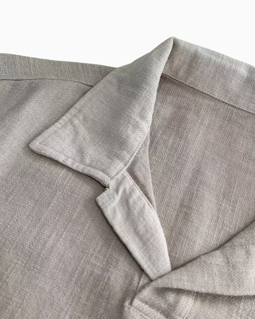 Camisa pólo aberta Linnen Mix