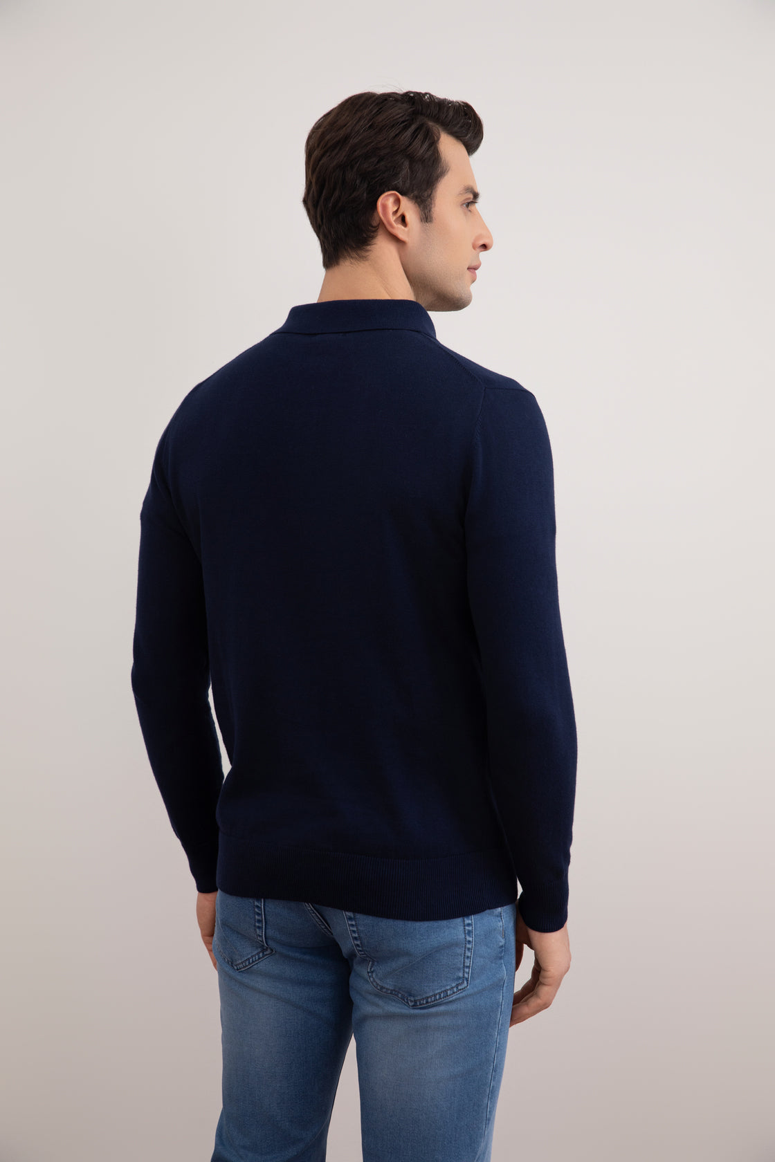 Camisa pólo clássica da Marinha