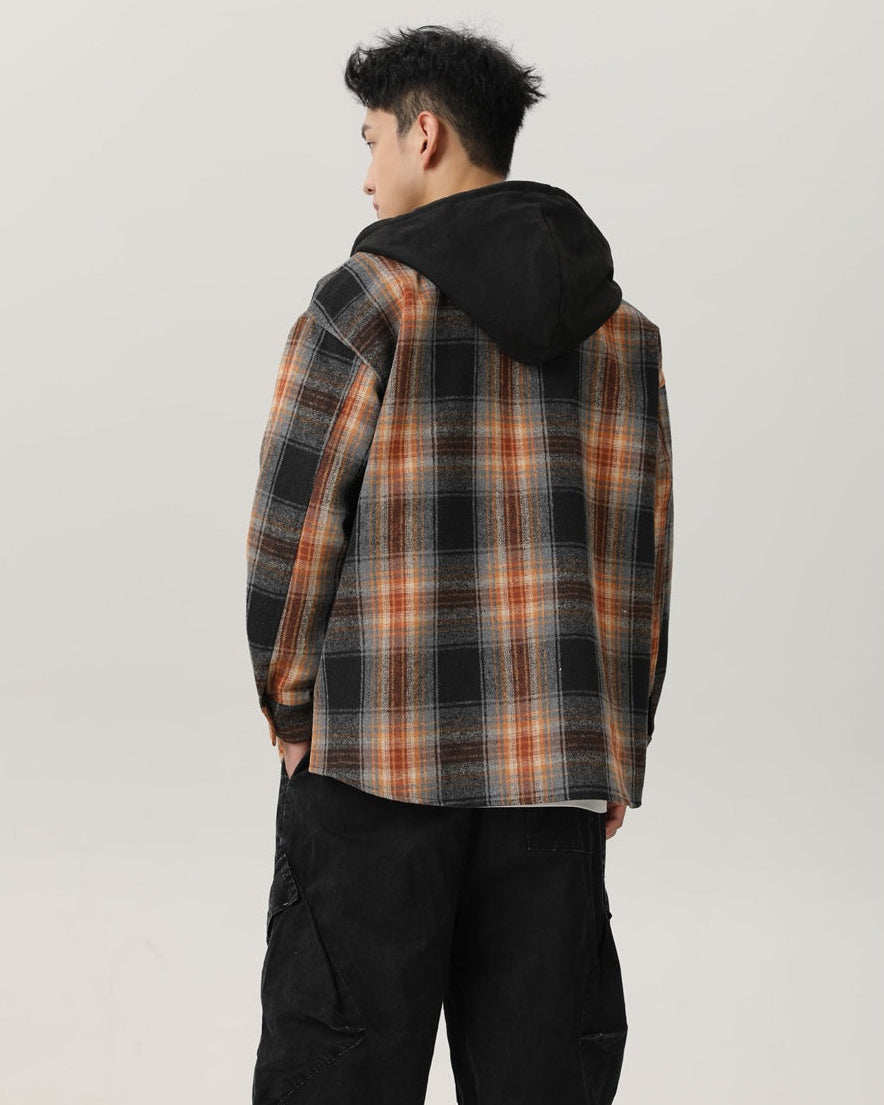 The Maillard Check Hooded Jacket