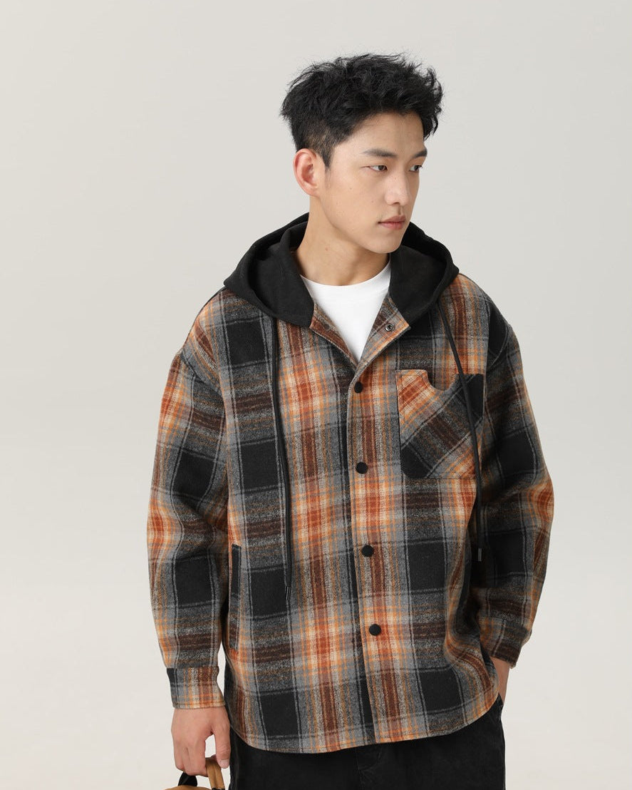 The Maillard Check Hooded Jacket