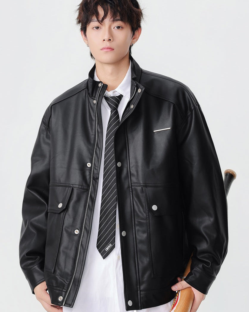 The Stratford Leather Stand Jacket