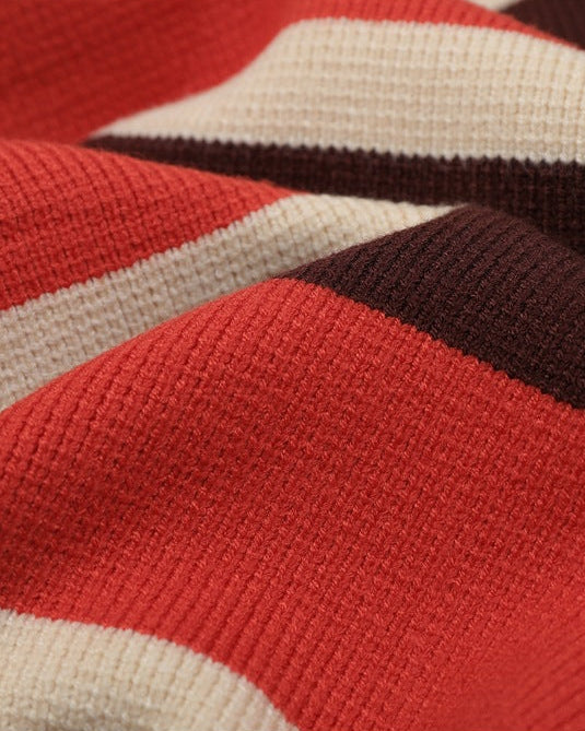 The Stratford Zip Stripe Sweater