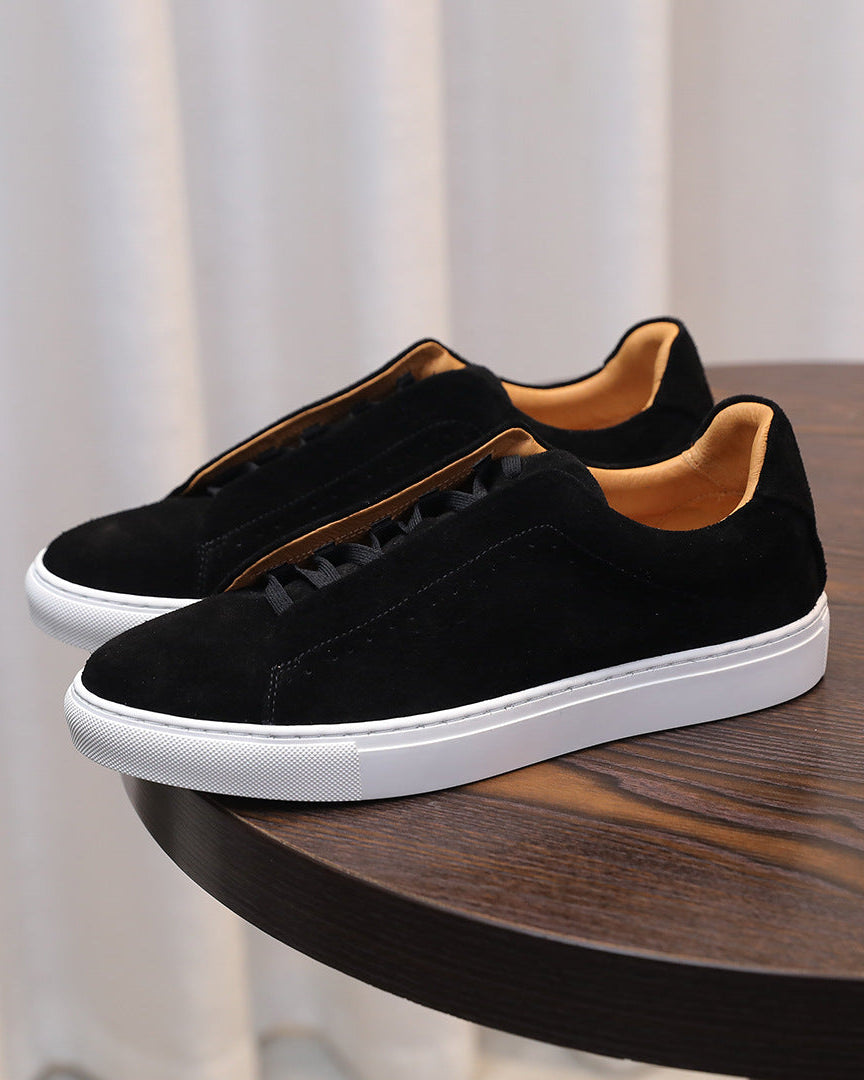 Низкие кроссовки Softey® Suede - Черная ночь