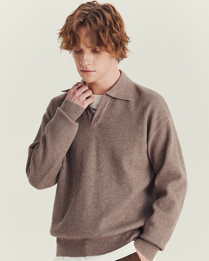 Langford stickad polo