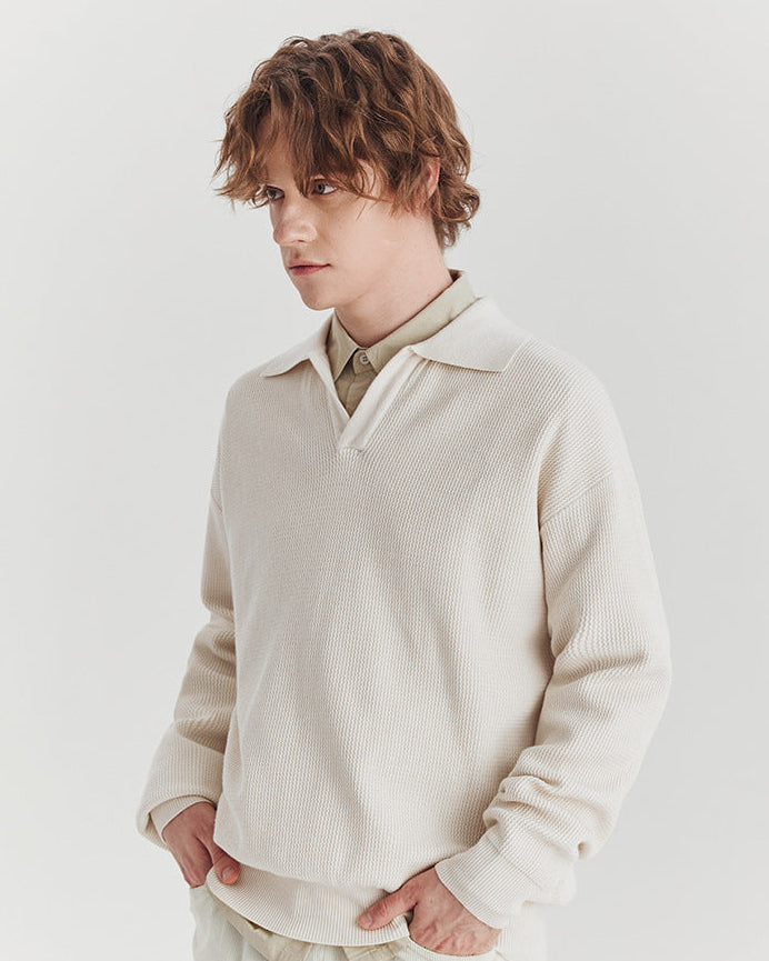 Langford stickad polo