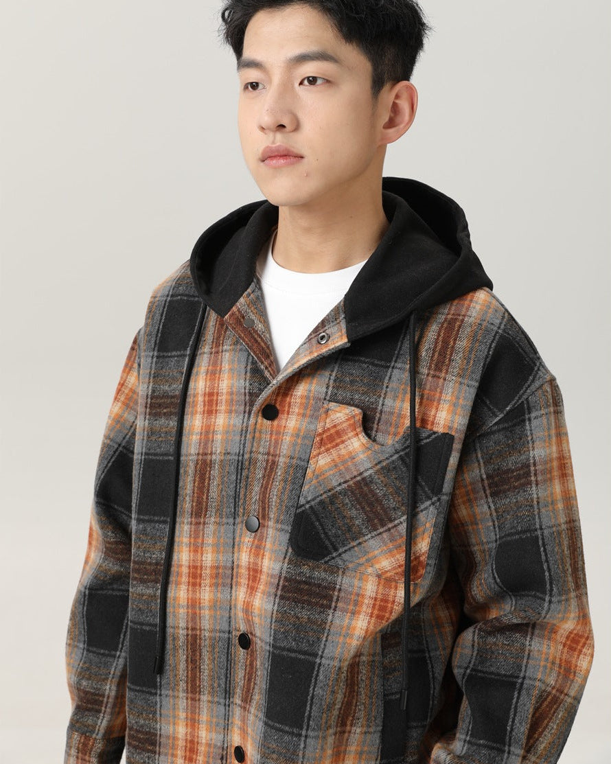 The Maillard Check Hooded Jacket