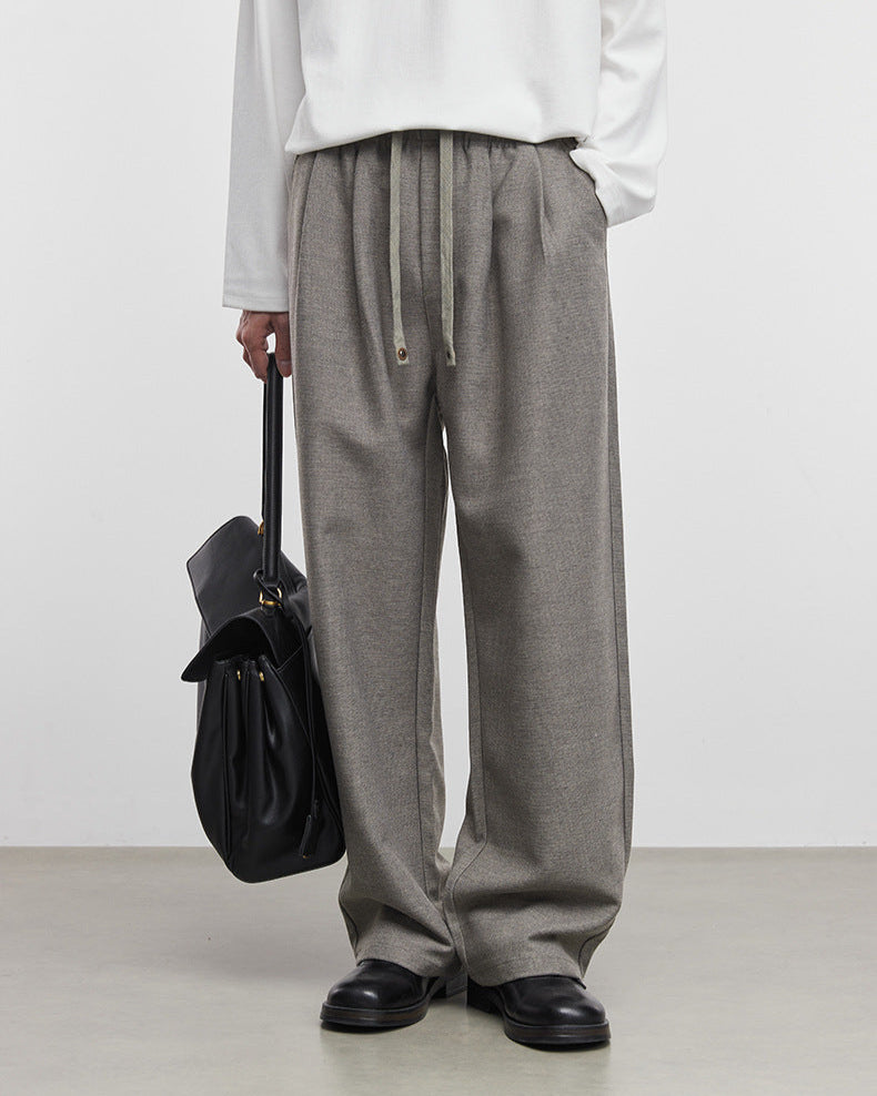 Shallow Silhouette Wide-Leg Slacks Byxor