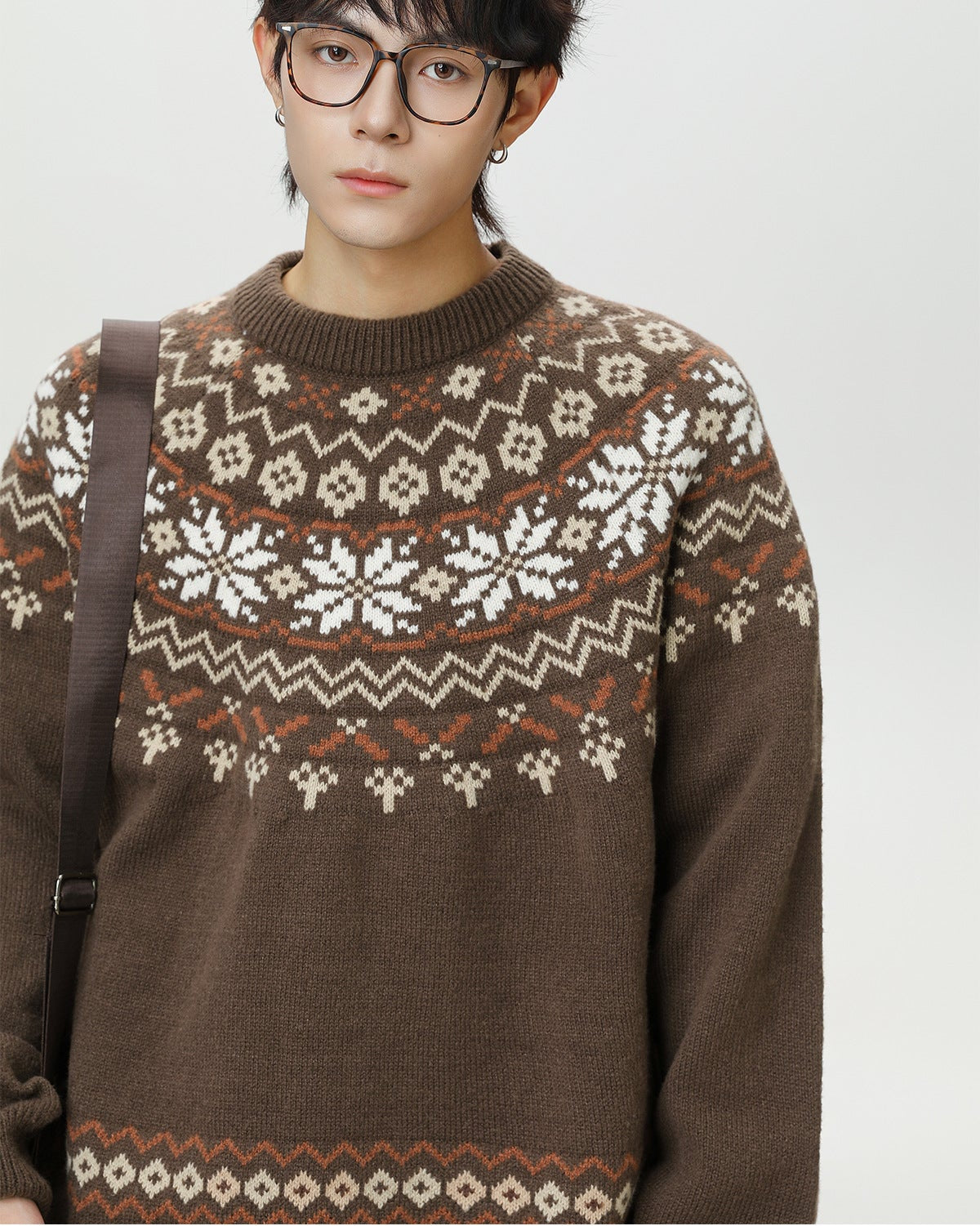 Nordic Heritage Stickad Crewneck-tröja