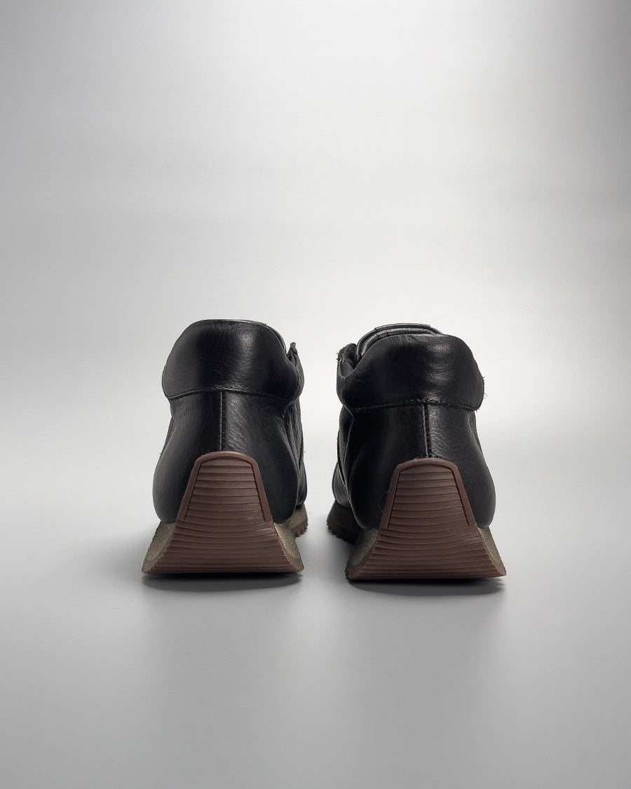 The HardBlack Martin Elite Deri Orta Üst Bot Spor Ayakkabı