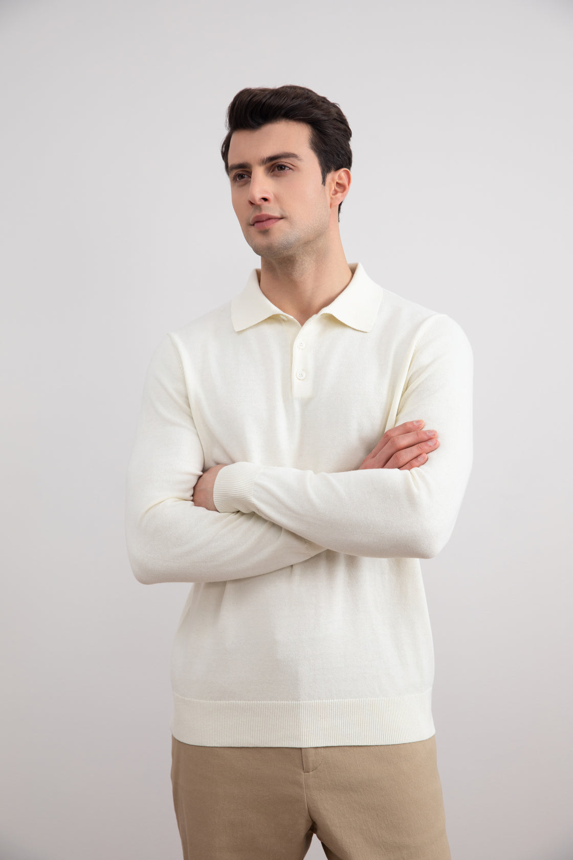 Off-White Klasik Polo Gömlek