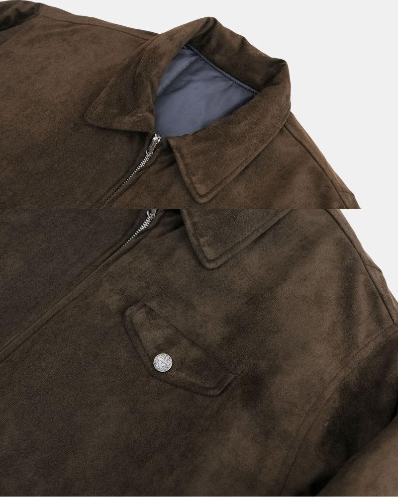 Vintage Süet Bomber Ceket