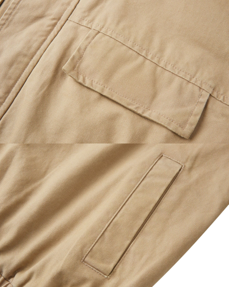 Yüksek Yakalı Utility Pamuklu Ceket