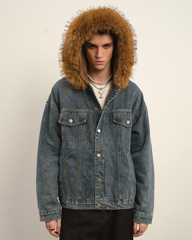 The Stoneveil Vintage Kuzu Kılı Denim Ceket