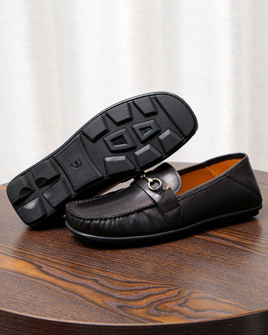 The Bit Loafer - Siyah Dana Derisi