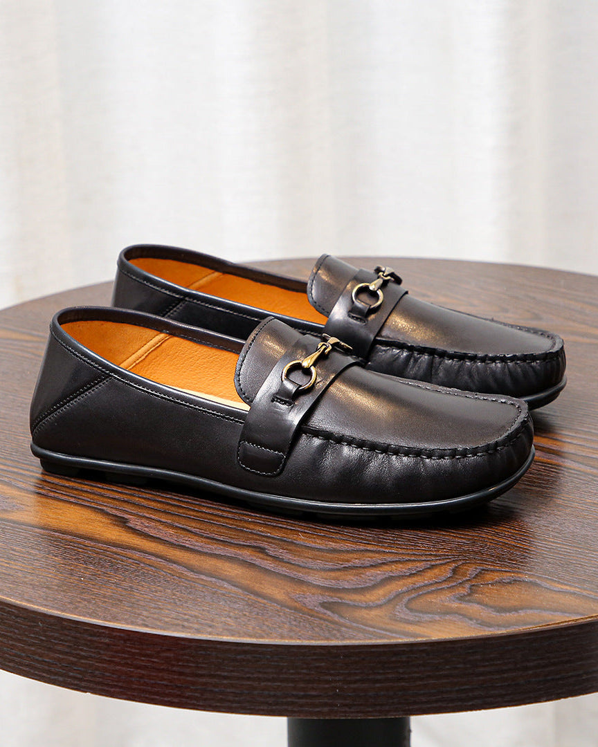 The Bit Loafer - Siyah Dana Derisi