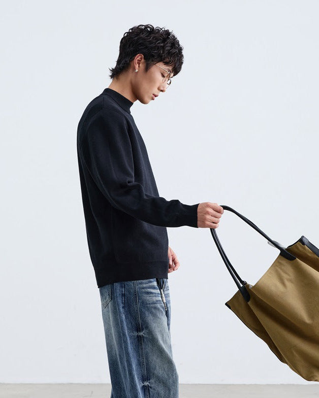 The Everest Panelled Crew Knit Sweater