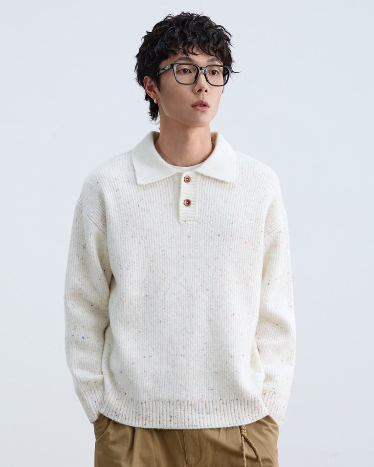 The Regent Knit Lapel Pullover Sweater
