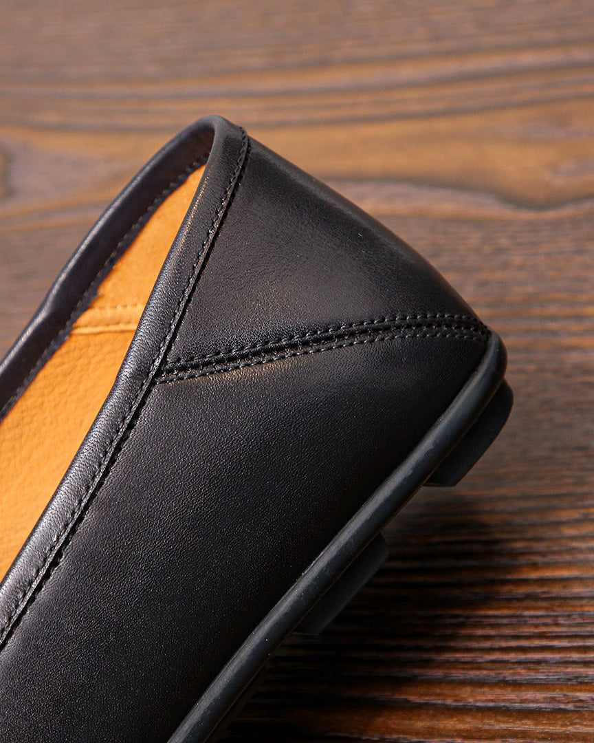 The Bit Loafer - Siyah Dana Derisi