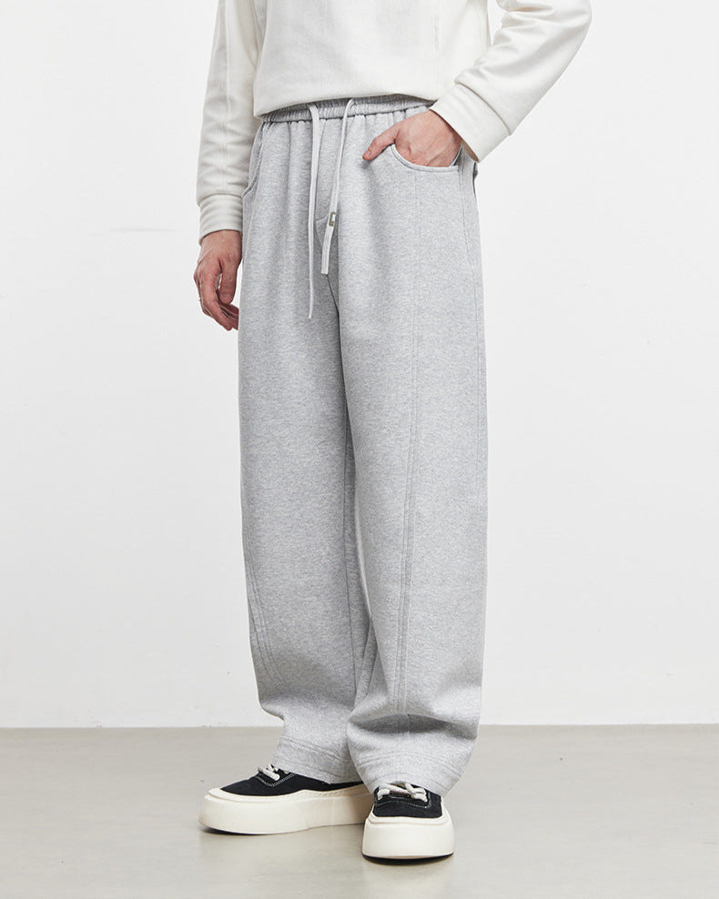 Ağır Modal Hava Katmanlı Düz Paça Jogger