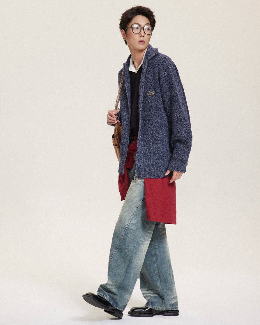 The Ridgeline Zip Knit Cardigan