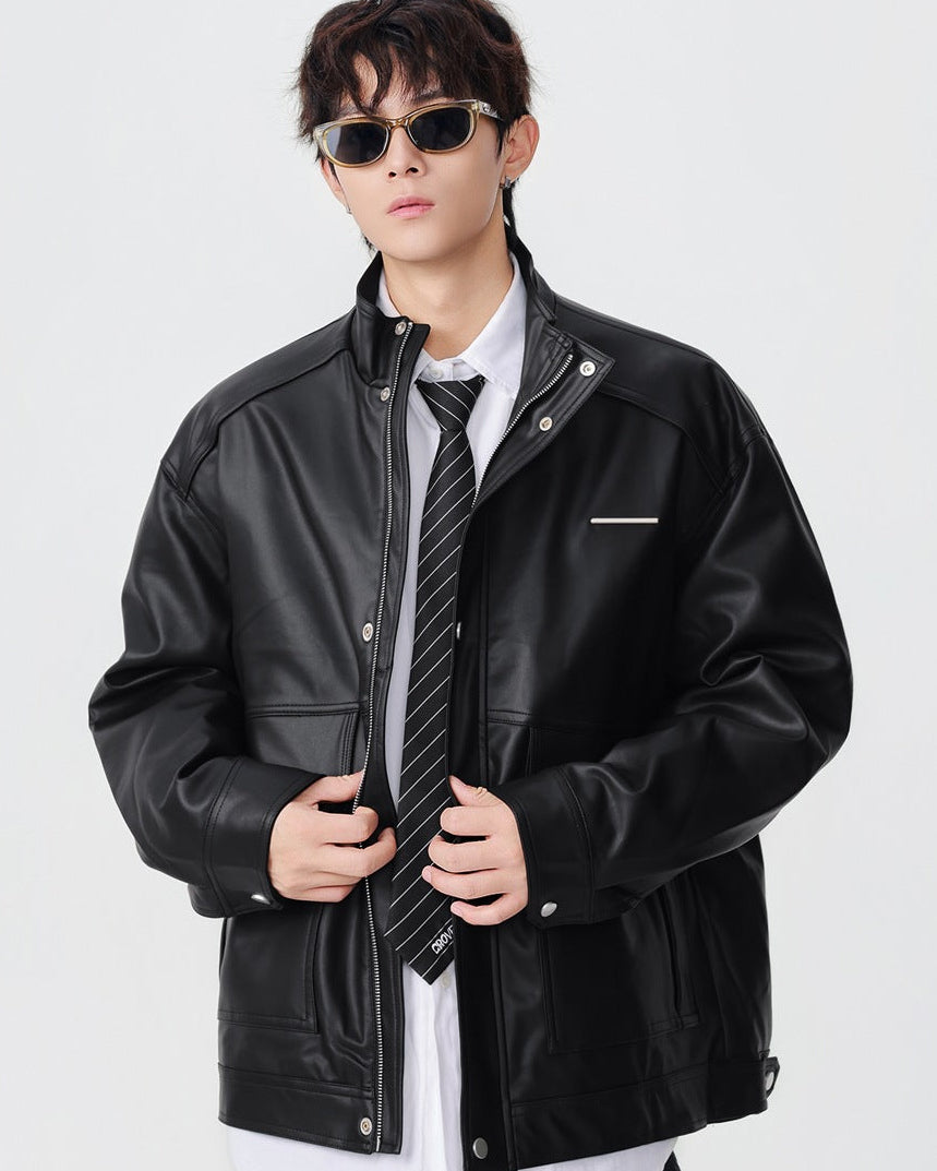 The Stratford Leather Stand Jacket