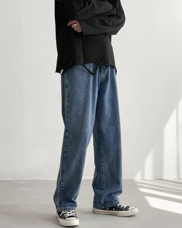 Skyline Drape Wide-Leg Jeans