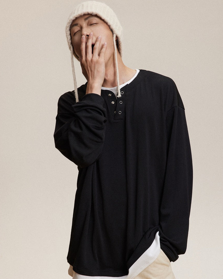 The Rheon Long-Sleeved Collar Top Sweater