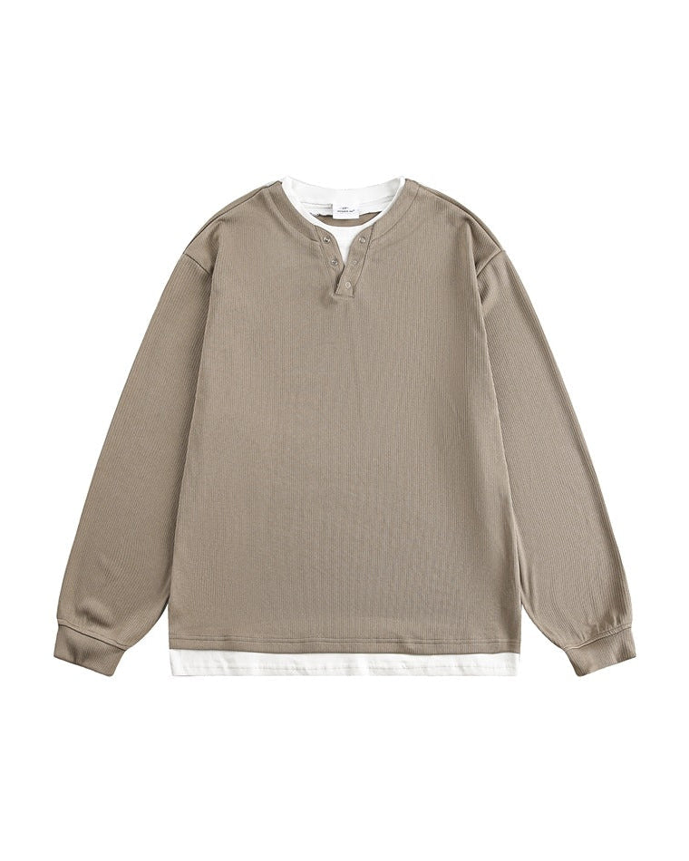 The Rheon Long-Sleeved Collar Top Sweater